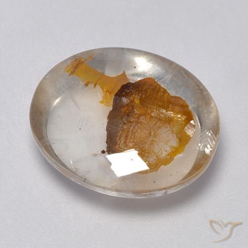 Quarzo con marcasite Multicolore naturale da 9.04 ct, Ovale, Trasparente