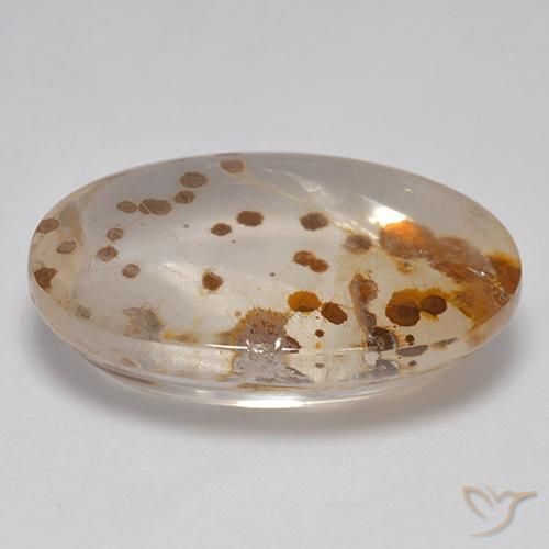 Quarzo con marcasite Multicolore naturale da 16.00 ct, Ovale, Trasparente