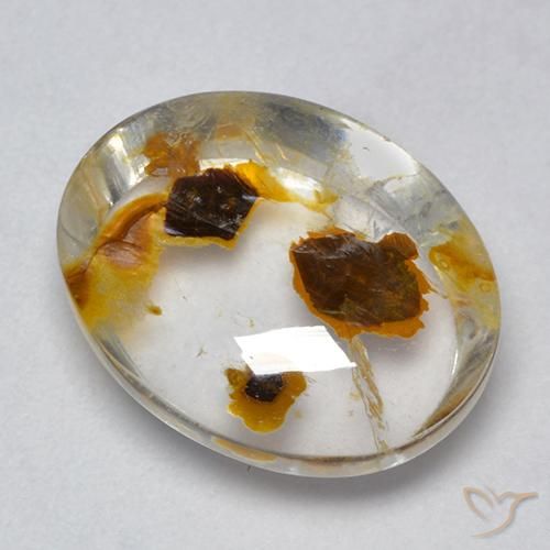 Quarzo con marcasite Multicolore naturale da 8.54 ct, Ovale, Trasparente