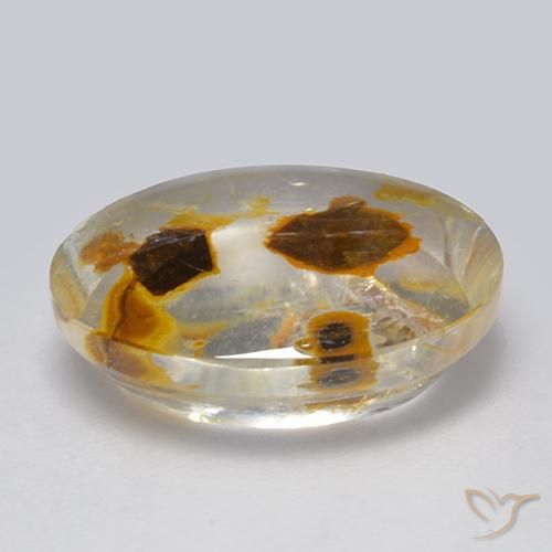 Quarzo con marcasite Multicolore naturale da 8.54 ct, Ovale, Trasparente