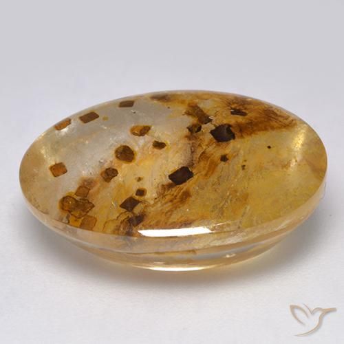 Quarzo con marcasite Multicolore naturale da 12.19 ct, Ovale, Trasparente