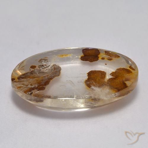 Quarzo con marcasite Multicolore naturale da 8.86 ct, Ovale, Trasparente