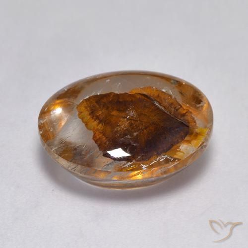 Quarzo con marcasite Multicolore naturale da 7.05 ct, Ovale, Trasparente
