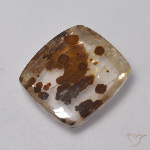 Quarzo con marcasite Multicolore naturale da 6.25 ct, Cuscino, Trasparente