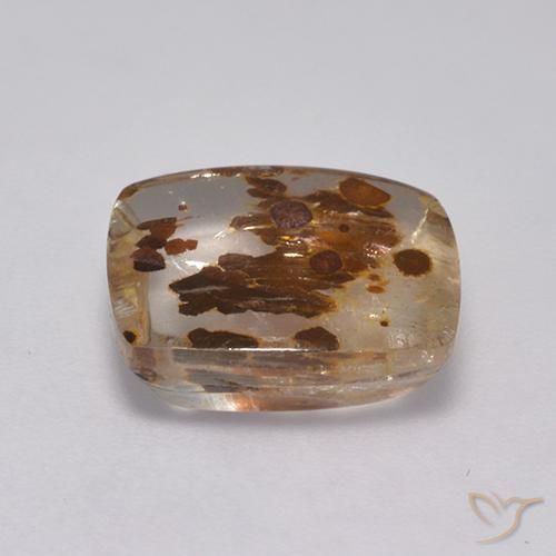 Quarzo con marcasite Multicolore naturale da 6.25 ct, Cuscino, Trasparente