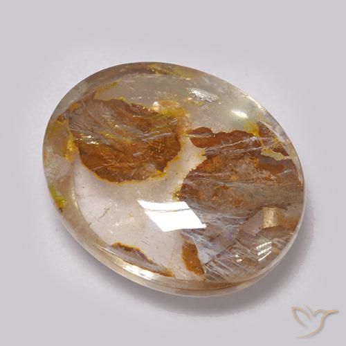 Quarzo con marcasite Multicolore naturale da 7.86 ct, Ovale, Trasparente