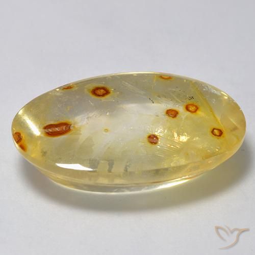 Quarzo con marcasite Multicolore naturale da 19.30 ct, Ovale, Trasparente