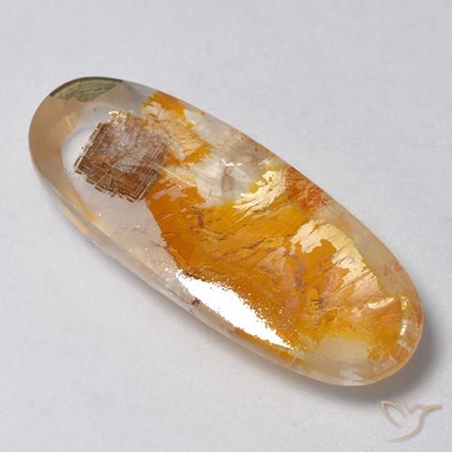 Quarzo con marcasite Multicolore naturale da 9.59 ct, Ovale, Trasparente