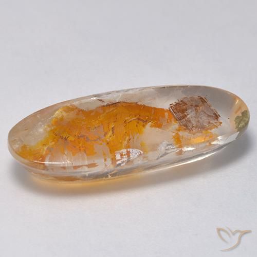 Quarzo con marcasite Multicolore naturale da 9.59 ct, Ovale, Trasparente