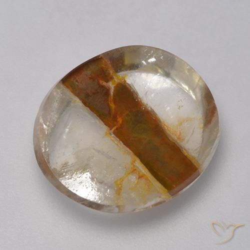 Quarzo con marcasite Multicolore naturale da 8.27 ct, Ovale, Trasparente