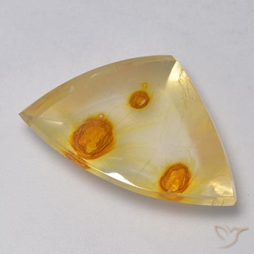 Quarzo Con Marcasite Multicolore naturale da 18.15 ct, Taglio trillion, Trasparente