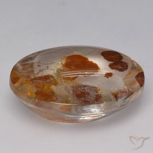 Quarzo con marcasite Multicolore naturale da 9.52 ct, Ovale, Trasparente