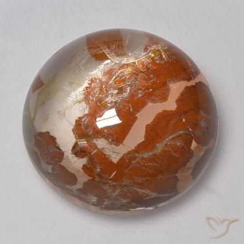 Quarzo con marcasite Multicolore naturale da 20.59 ct, Rotondo, Trasparente