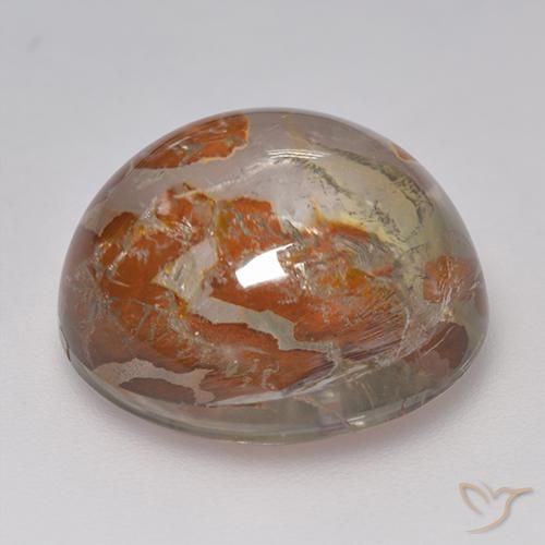 Quarzo con marcasite Multicolore naturale da 20.59 ct, Rotondo, Trasparente