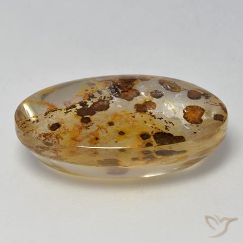Quarzo con marcasite Multicolore naturale da 16.40 ct, Ovale, Trasparente