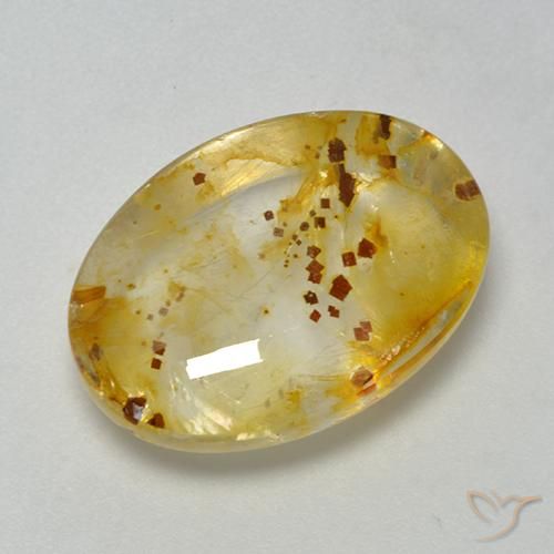 Quarzo con marcasite Multicolore naturale da 9.87 ct, Ovale, Trasparente