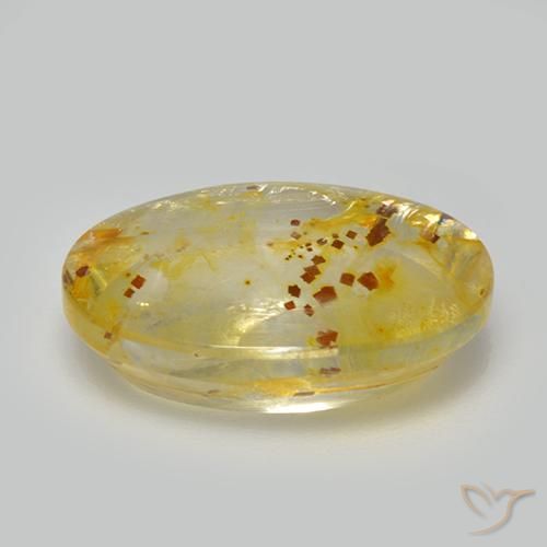 Quarzo con marcasite Multicolore naturale da 9.87 ct, Ovale, Trasparente