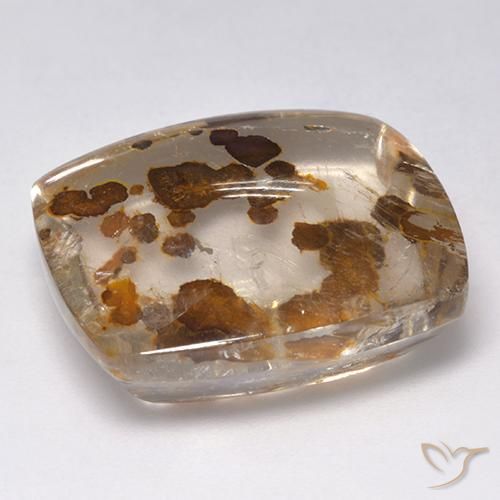 Quarzo con marcasite Multicolore naturale da 28.55 ct, Cuscino, Trasparente