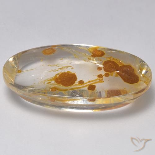 Quarzo con marcasite Multicolore naturale da 27.58 ct, Ovale, Trasparente