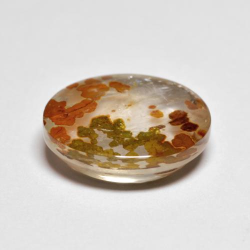 Quarzo Con Marcasite Multicolore naturale da 5.28 ct, Taglio ovale, Trasparente