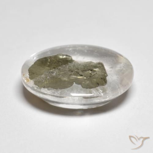 Quarzo con marcasite Multicolore naturale da 10.68 ct, Ovale, Trasparente