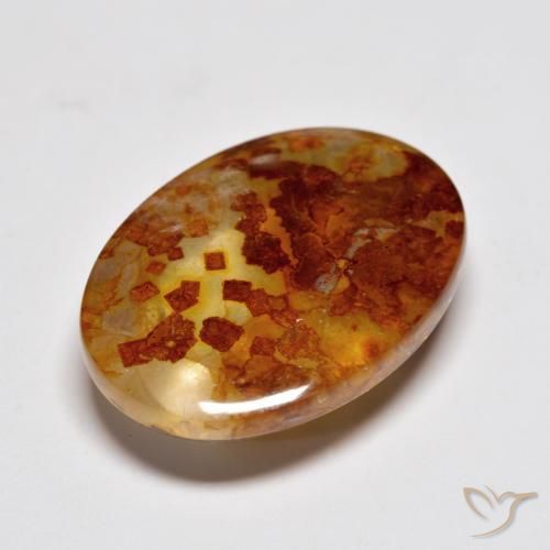 11.98ct Naturale Multicolore Quarzo Con Marcasite, Ovale, Trasparente