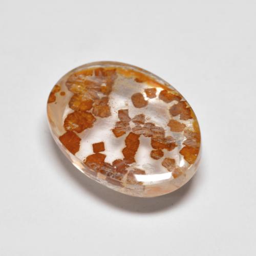 Quarzo Con Marcasite Multicolore naturale da 3.68 ct, Taglio ovale, Trasparente