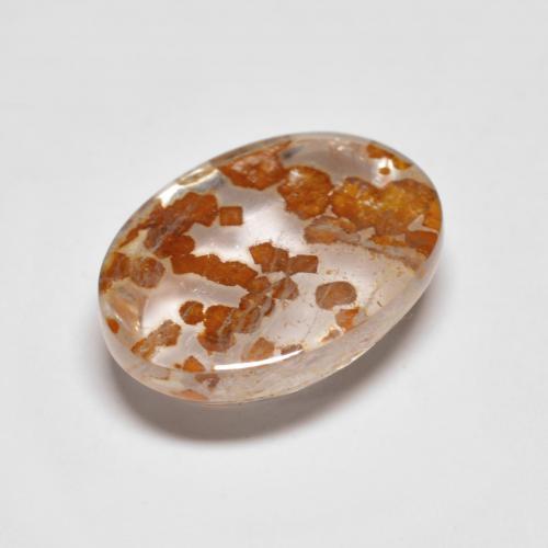 Quarzo Con Marcasite Multicolore naturale da 3.68 ct, Taglio ovale, Trasparente