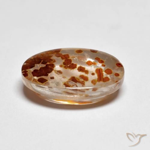 Quarzo con marcasite Multicolore naturale da 6.22 ct, Ovale, Trasparente
