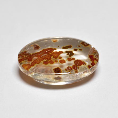 Quarzo Con Marcasite Multicolore naturale da 5.58 ct, Taglio ovale, Trasparente