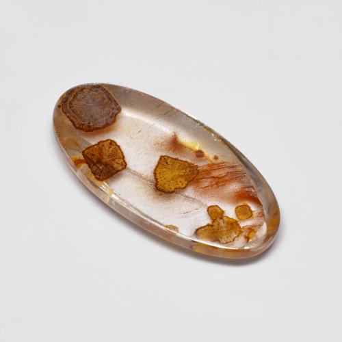 Quarzo con marcasite multicolore naturale da 4,76 ct, taglio ovale, trasparente