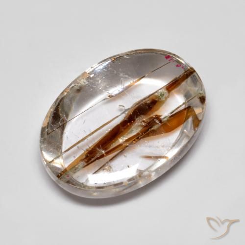 Quarzo con marcasite Multicolore naturale da 10.33 ct, Ovale, Trasparente