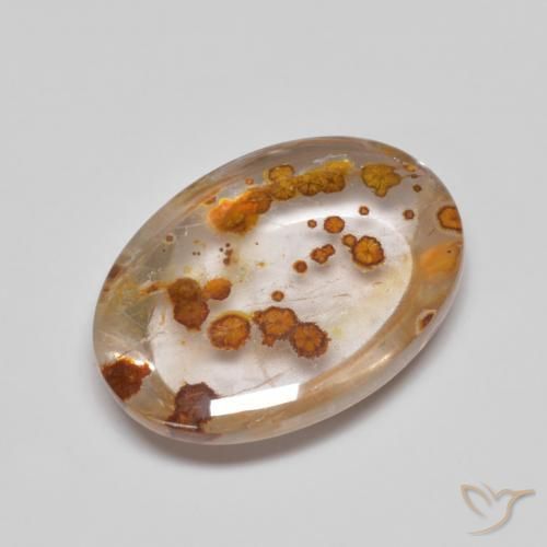 Quarzo con marcasite Multicolore naturale da 5.58 ct, Ovale, Trasparente