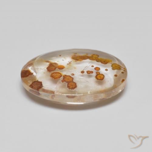 Quarzo con marcasite Multicolore naturale da 5.58 ct, Ovale, Trasparente