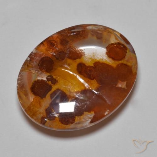 Quarzo con marcasite Multicolore naturale da 19.21 ct, Ovale, Trasparente