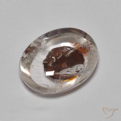 Quarzo con marcasite Multicolore naturale da 6.33 ct, Ovale, Trasparente