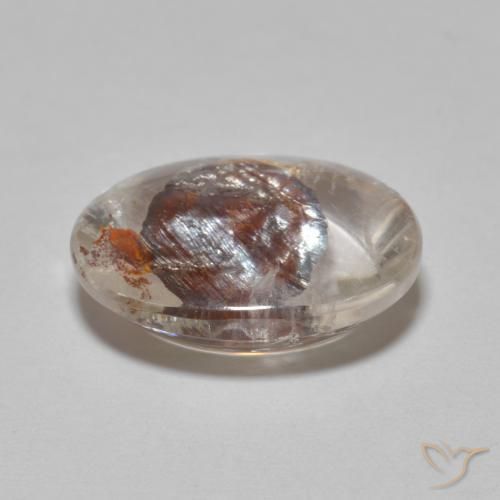 Quarzo con marcasite Multicolore naturale da 6.33 ct, Ovale, Trasparente