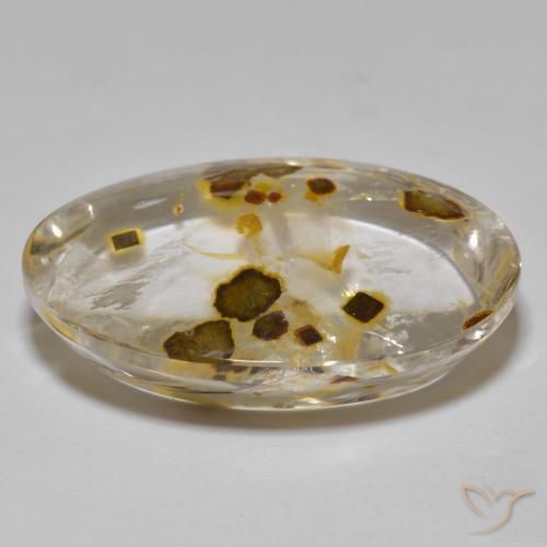 Quarzo con marcasite Multicolore naturale da 29.44 ct, Ovale, Trasparente