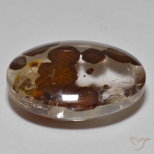 Quarzo con marcasite Multicolore naturale da 32.37 ct, Ovale, Trasparente