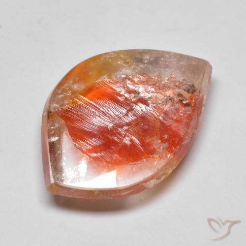 Quarzo con marcasite Multicolore naturale da 14.85 ct, Taglio a fantasia, Trasparente