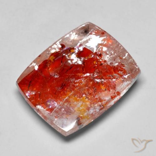 Quarzo con marcasite Multicolore naturale da 13.12 ct, Cuscino, Traslucido