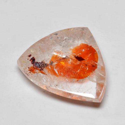 Quarzo con marcasite naturale multicolore da 13,35 ct, forma fantasia, trasparente