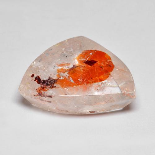 Quarzo con marcasite naturale multicolore da 13,35 ct, forma fantasia, trasparente