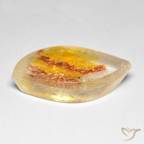 Quarzo con marcasite Multicolore naturale da 14.09 ct, Taglio a fantasia, Trasparente