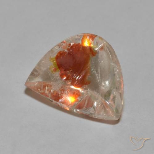 Quarzo con marcasite Multicolore naturale da 5.59 ct, Taglio a fantasia, Trasparente