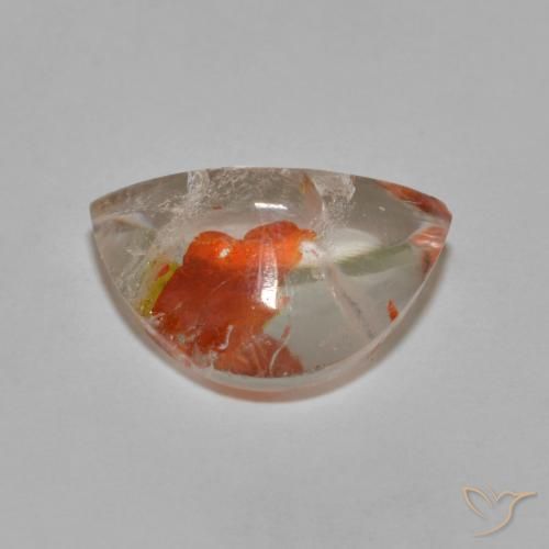 Quarzo con marcasite Multicolore naturale da 5.59 ct, Taglio a fantasia, Trasparente