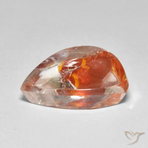 Quarzo con marcasite Multicolore naturale da 8.89 ct, Taglio a fantasia, Trasparente