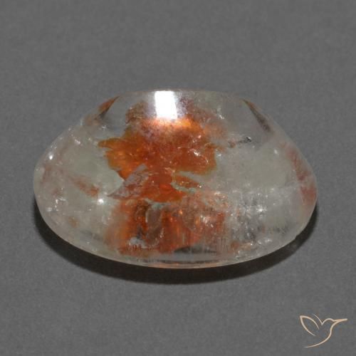 Quarzo con marcasite Multicolore naturale da 19.66 ct, Ovale, Trasparente