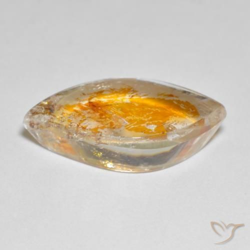 Quarzo con marcasite Multicolore naturale da 9.60 ct, Taglio a fantasia, Trasparente