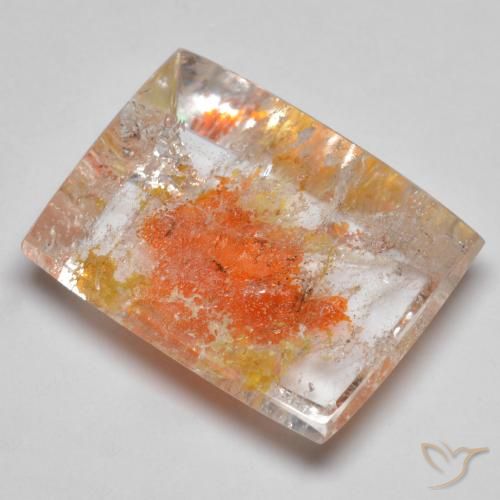 Quarzo con marcasite Multicolore naturale da 19.23 ct, Taglio a baguette, Trasparente